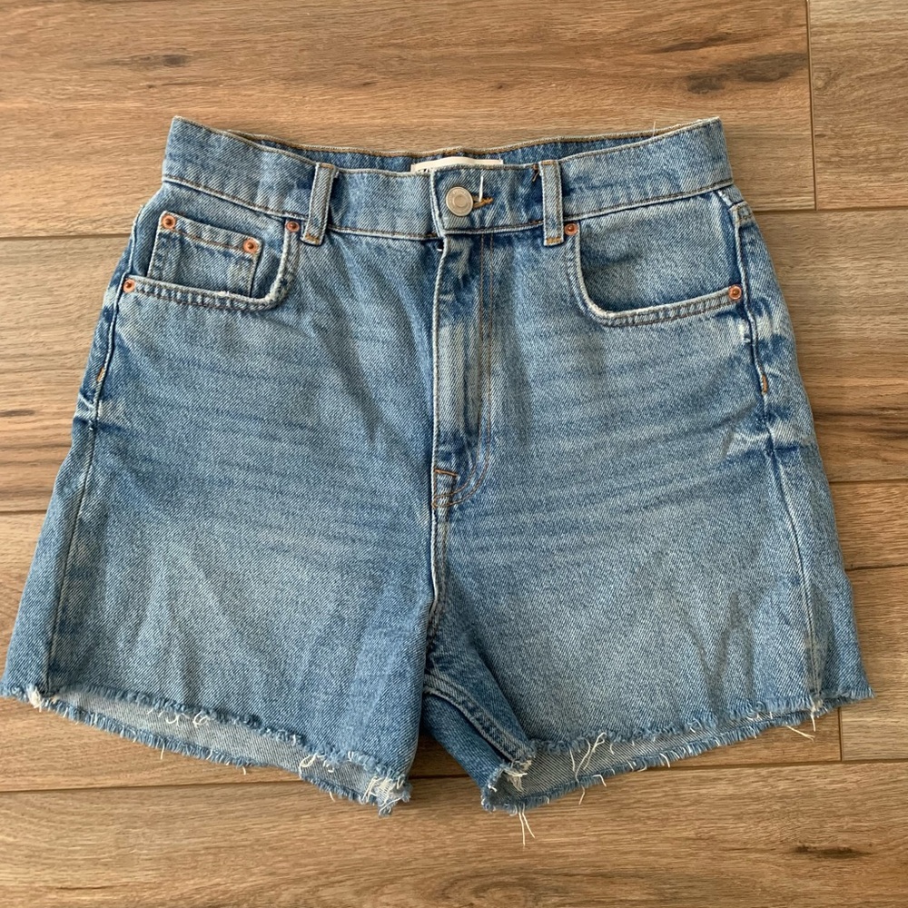 ZARA HI WASIT - Classic Blue Denim Women's Shorts